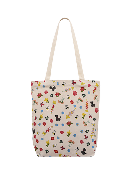 Radley Spring Garden Medium Canvas Tote Bag, Salt, Salt