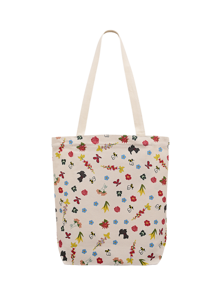 Radley Spring Garden Medium Canvas Tote Bag, Salt - view 2, Salt