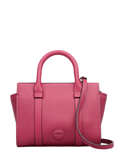 Radley Westover Lane Leather Mini Grab Bag, Camellia, Camellia