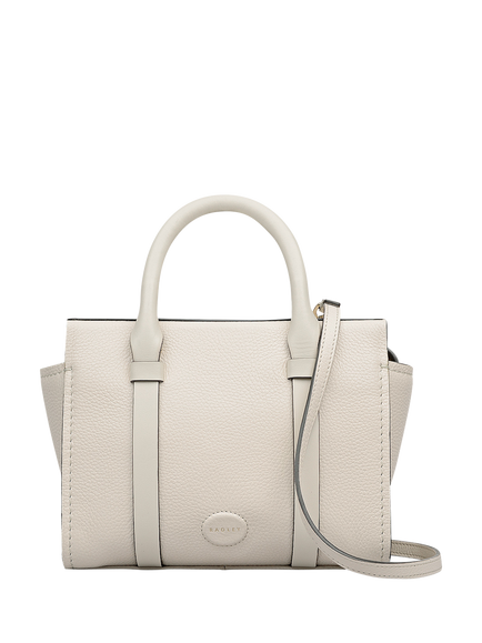 Radley Westover Lane Leather Mini Grab Bag, Salt, Salt