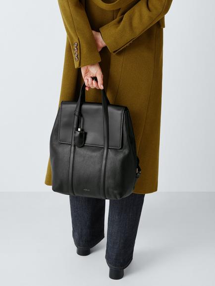 Radley Mercier Avenue Large Flap-Over Backpack, Black - view 2, Black