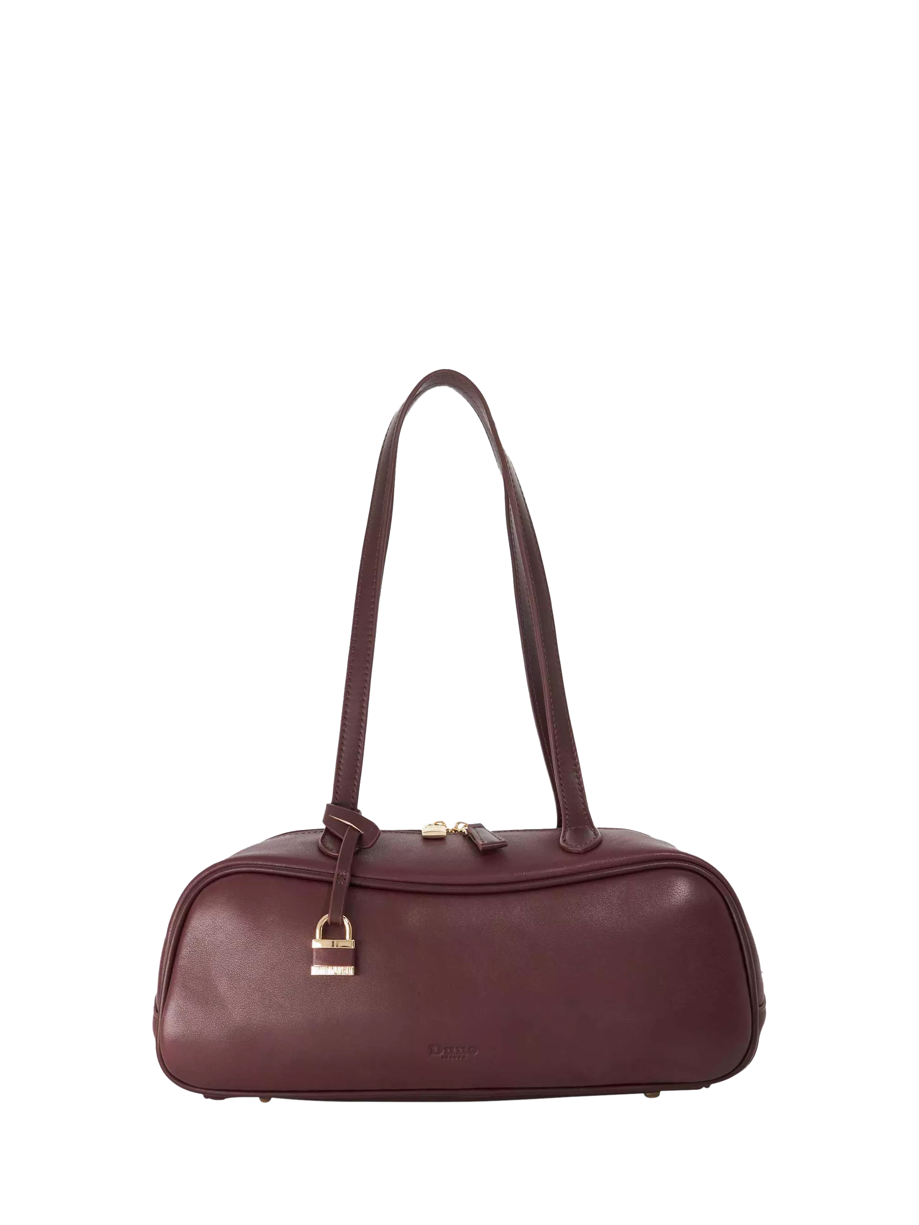 Dune London Day Leather Shoulder Bag, Burgundy