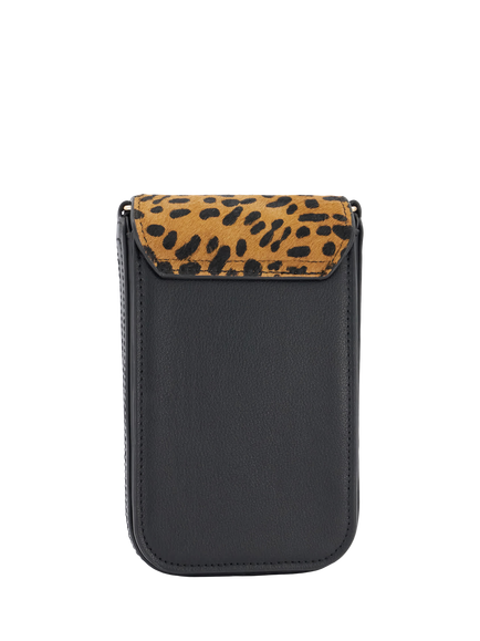 Dune London Dinkydiscreet Leather Blend Crossbody Phone Bag - view 2, Black
