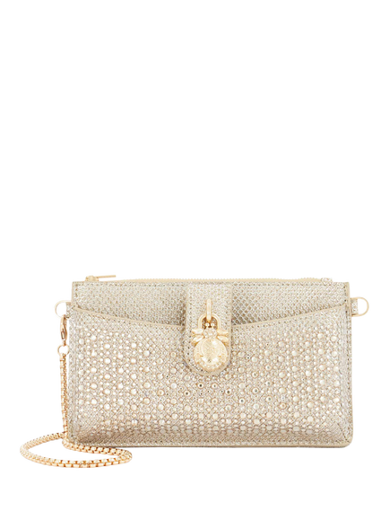 Dune London Kerrie Fabric Evening Purse, Gold, Gold