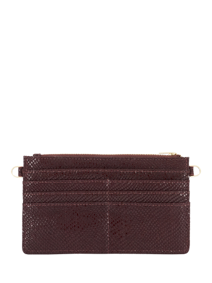Dune London Kerrie Suede Evening Purse, Burgundy - view 2, Burgundy