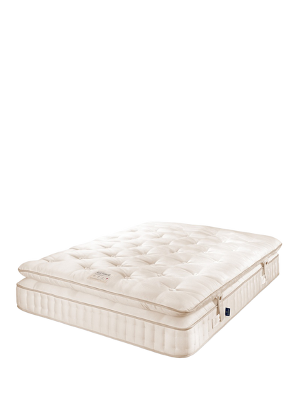 John Lewis British Natural Collection Wool Mattress Enhancer, White