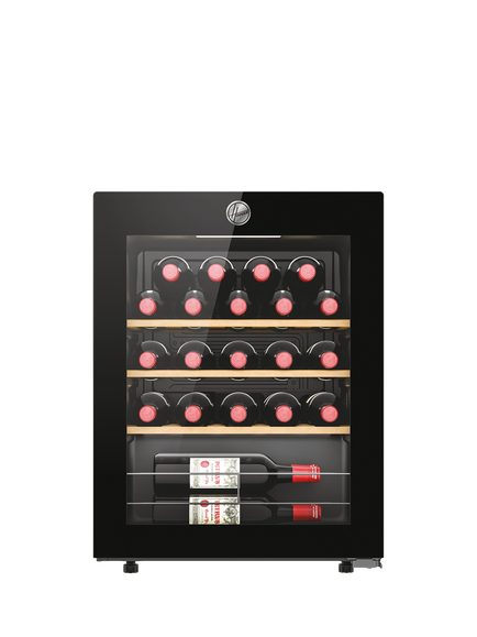 Hoover H-WINE 500 HOWC023K Freestanding 23 Bottle Wine Cooler, Black, Black