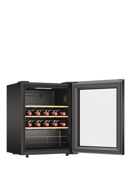 Hoover H-WINE 500 HOWC023K Freestanding 23 Bottle Wine Cooler, Black - view 2, Black