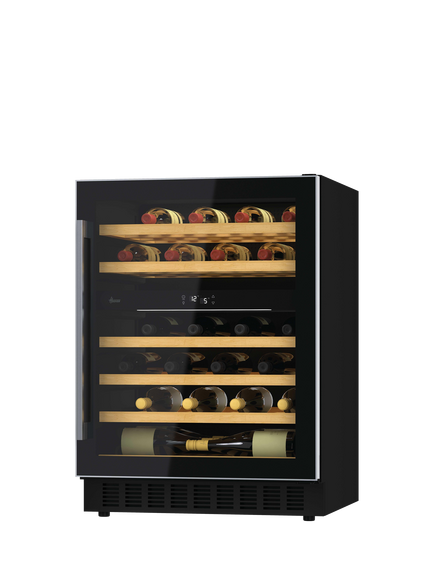 Hoover HWCB 60 UK/N  Integrated 46 Bottle Wine Cooler, Black - view 2, Black