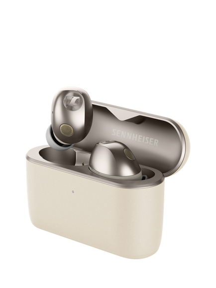 Sennheiser Momentum True Wireless 5 Bluetooth In-Ear Headphones with Active Noise Cancellation & Mic/Remote, Cream, Cream