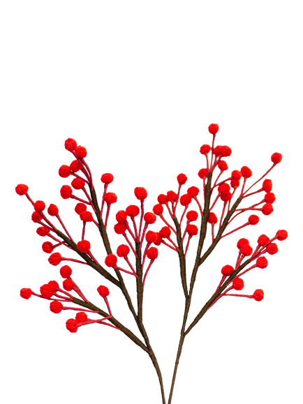 The Way To You Crochet Berry Stem, Red/Brown - view 2, Red