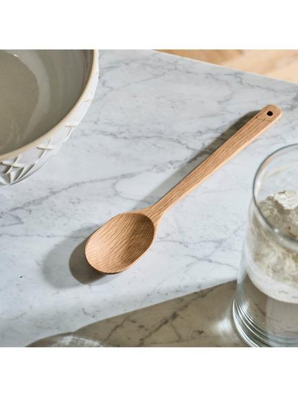 Neptune Orford Oak Wood Kitchen Spoon, Natural - view 2, Natural