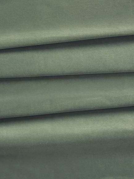 John Lewis Aquaclean Velvet Plain Fabric, Sage Green, Price Band D - view 2, Sage Green