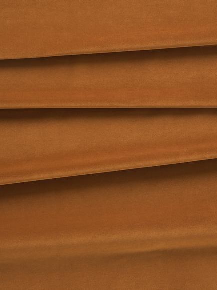 John Lewis Aquaclean Velvet Plain Fabric, Ginger, Price Band D - view 2, Ginger