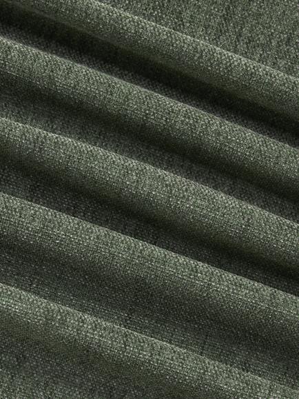 John Lewis Easy Clean Chunky Chenille Plain Fabric, Green, Price Band C - view 2, Green
