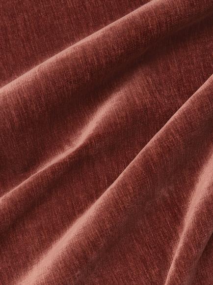 John Lewis Easy Clean Plush Chenille Plain Fabric, Auburn, Price Band D - view 2, Auburn