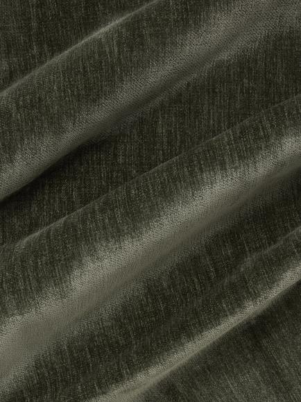 John Lewis Easy Clean Plush Chenille Plain Fabric, Moss Green, Price Band D - view 2, Green