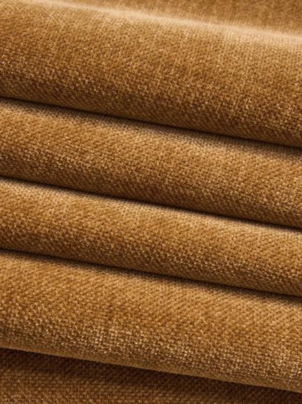 John Lewis Easy Clean Soft Chenille Plain Fabric, Ochre, Price Band C - view 2, Ochre