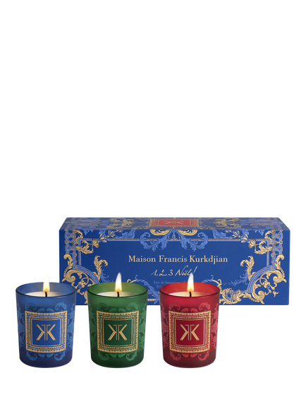 Maison Francis Kurkdjian Christmas Candle Gift Set, 3 x 75g, Clear