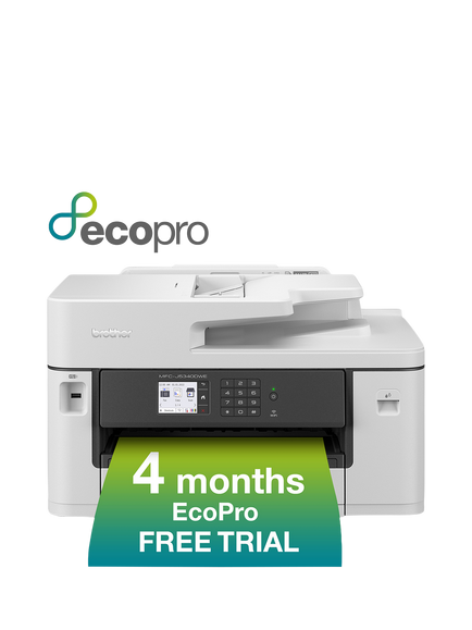 Brother MFC-J5340DWE Wireless All-in-One Colour Inkjet Printer & Fax Machine with A3 Printing & 4 Months EcoPro Subscription, White - view 2, White
