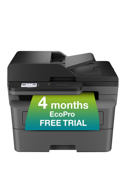 Brother MFC-L2860DWE Wireless All-in-One Mono Laser Printer & Fax Machine, Black - view 2, Black