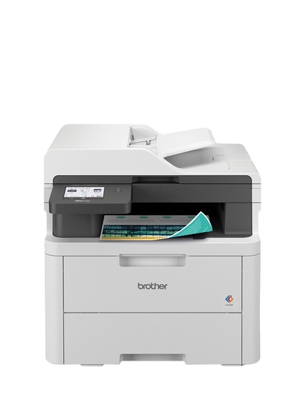 Brother MFC-L3740CDWE Wireless All-in-One Colour Laser Printer & Fax Machine with 4 Months EcoPro Subscription, White Light Grey, White Light Grey