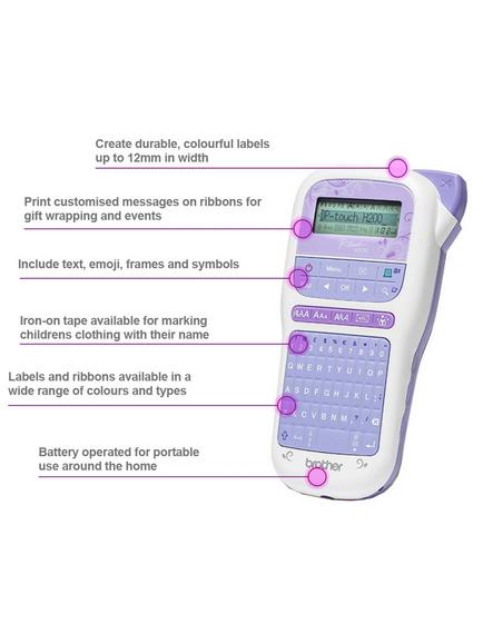 Brother PT-H200 P-touch Craft Label Printer, Blue Teal - view 2, Blue Teal