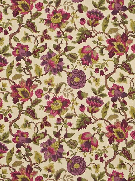 Sanderson Amanpuri Furnishing Fabric, Mulberry/Olive, Mulberry/Olive