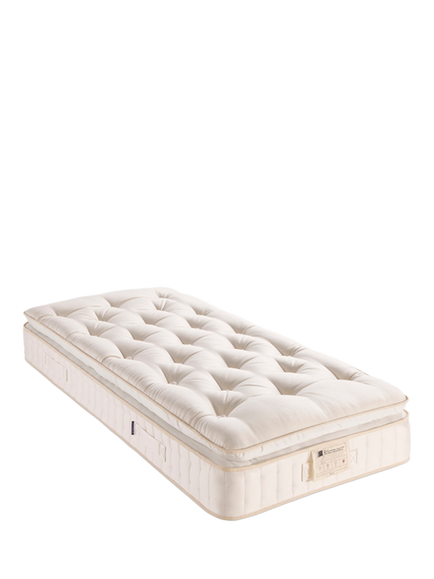 John Lewis OUTLET British Natural Collection Swaledale Pillowtop 6250 Mattress, Regular Tension, Single, Like New, White