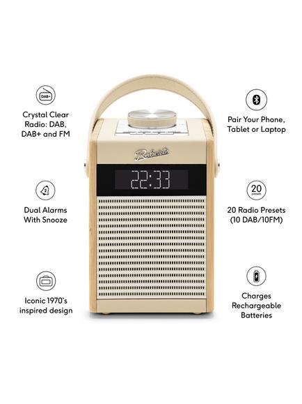 Roberts Rambler Midi DAB/DAB+/FM Bluetooth Digital Radio, Pastel Cream - view 2, Pastel Cream