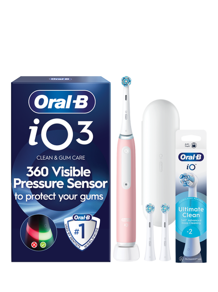 Oral-B iO3 Electric Toothbrush, Pink