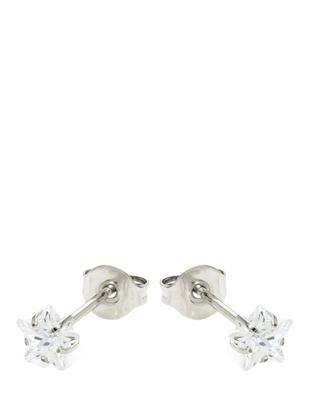 Tish Lyon Star Stud Earrings, Platinum