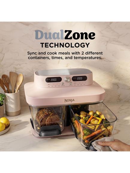 Ninja CRISPi DualZone 8-Function Glass Air Fryer - view 2, Rose Quartz