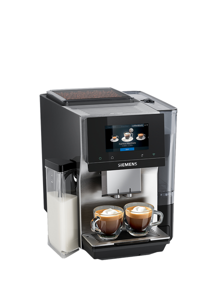 Siemens TQ727G03 EQ700 iAroma Automatic Bean to Cup Coffee Machine, Stainless Steel, Stainless Steel