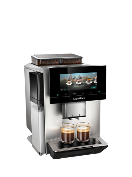 Siemens TQ927G03 EQ900 iAroma Automatic Bean to Cup Espresso Machine, Stainless Steel, Stainless Steel
