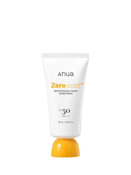 Anua Zero-Cast Moisturising Finish Sunscreen SPF 50+ PA++++, 50ml, No Colour