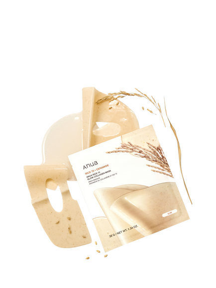 Anua Rice 70 Glow Collagen Sheet Mask, x 1 - view 2, No Colour