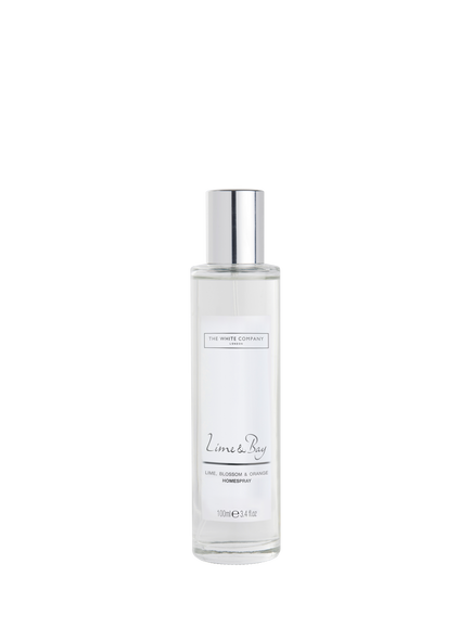 The White Company Lime and Bay Home Spray, 100ml, Clear