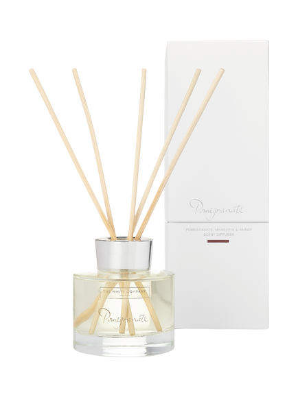 The White Company Pomegranate Reed Diffuser, Clear