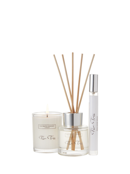 The White Company Fir Tree Mini Home Scenting Gift Set, White