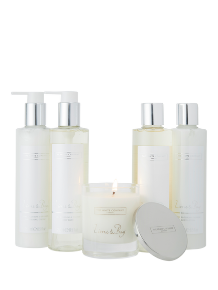 The White Company Lime and Bay Indulgence Gift Set, White