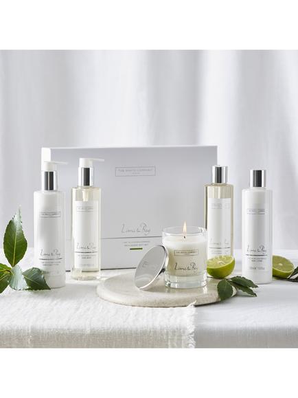 The White Company Lime and Bay Indulgence Gift Set - view 2, White