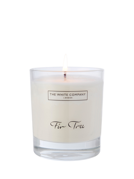 The White Company Fir Tree Candle, 770g, White