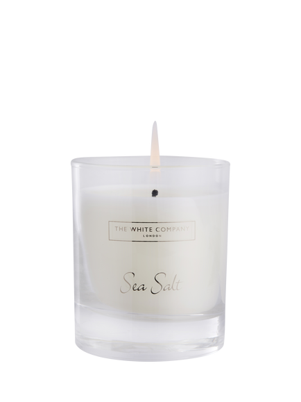 The White Company Sea Salt Candle, 140g, White