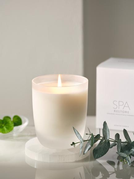 The White Company Spa Restore Candle, 270g - view 2, White