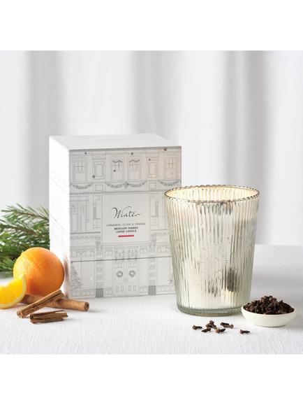 The White Company Winter Mercury Two Wick Candle, 700g - view 2, White