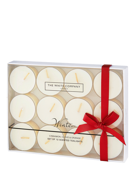 The White Company Winter Candle, Pack of 12, White