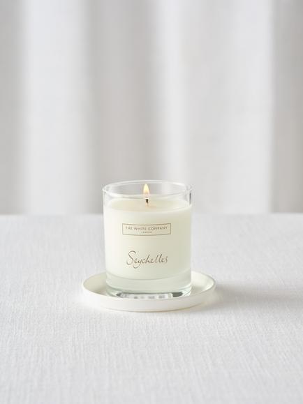 The White Company Ceramic Candle Holder, White - view 2, White