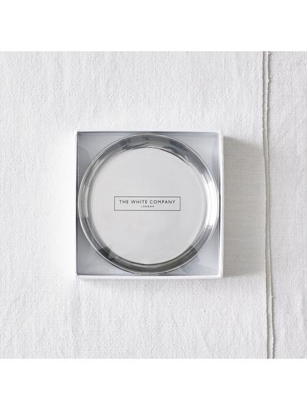 The White Company Signature Candle Holder, Silver - view 2, Silver