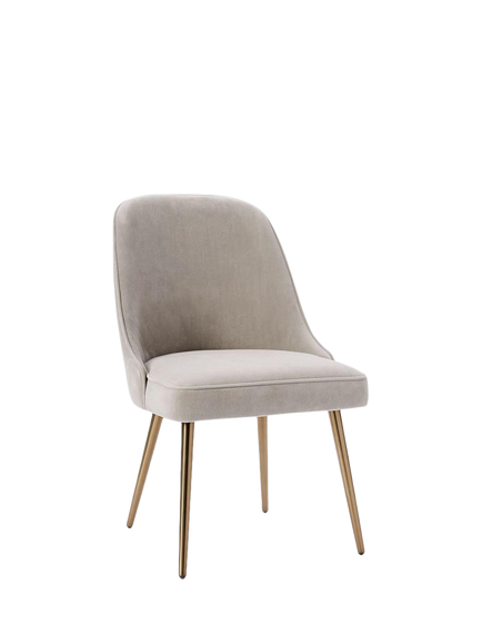 west elm OUTLET Mid-Century Dining Chair, Silver, Silver